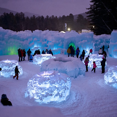 Ice Castles in New Hampshire February 2020